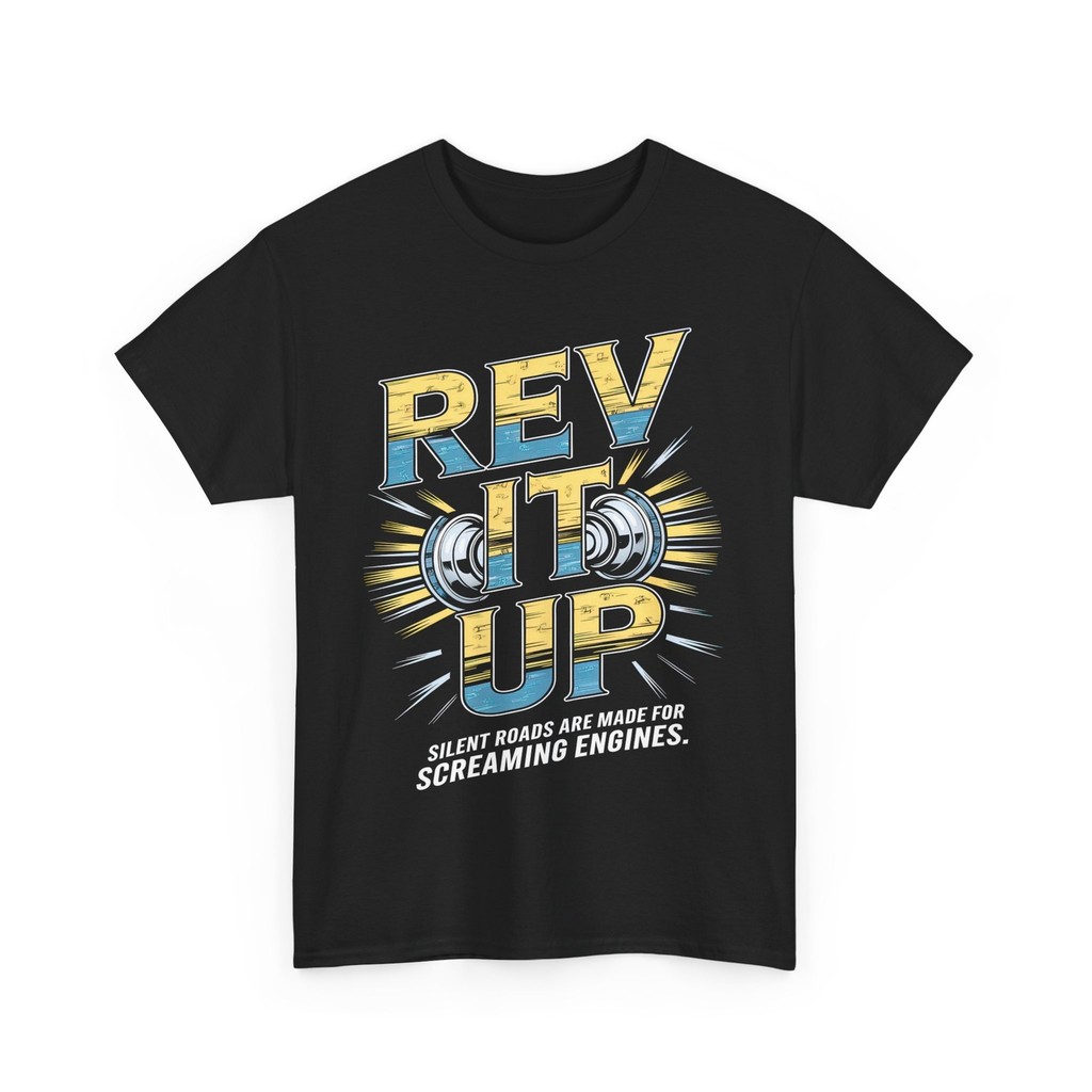 Rev It Up T-Shirt - ของขวัญวันเกิดที่ต้องมีสําหรับผู้ที่ชื่นชอบการรถมอเตอร์ไซด์