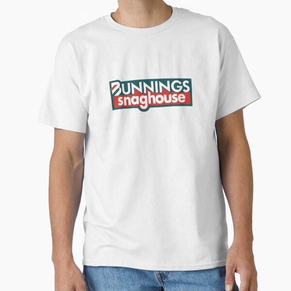 เสื้อยืดคลาสสิก O-neck สไตล์ภาพยนตร์เพลง กะทัดรัดและตลกพร้อมลวดลาย Bunnings Snaghouse