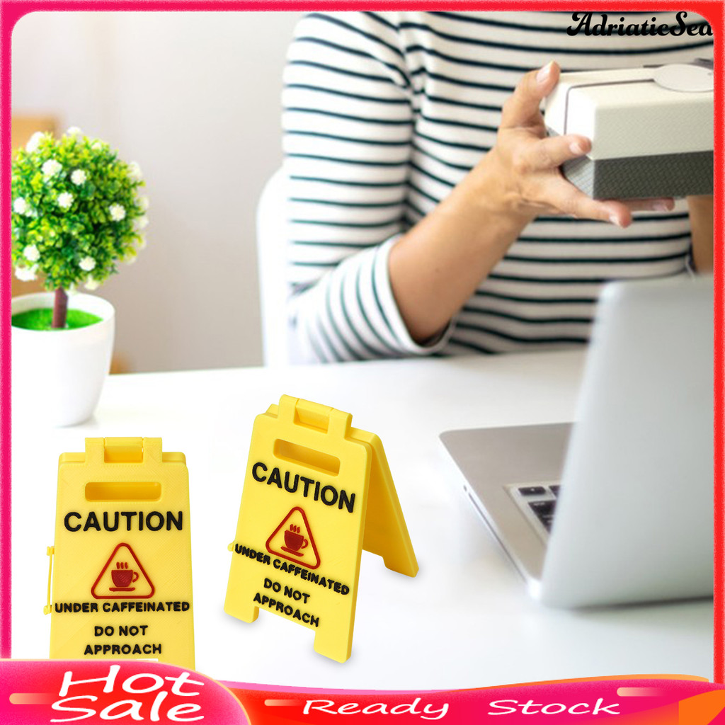 [COD]✧Caution Overstimulated โต๊ะป้ายห้าม Approach สํานักงานโต๊ะป้าย Worksspace Cubicle ป้าย Gag ของขวัญสําหรับ Coworker Teammate