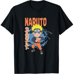 2025 ฤดูร้อนใหม่เสื้อผ้าผู้ชายขายร้อนNaruto Shippuden Chibi Naruto Poseเสื้อยืด