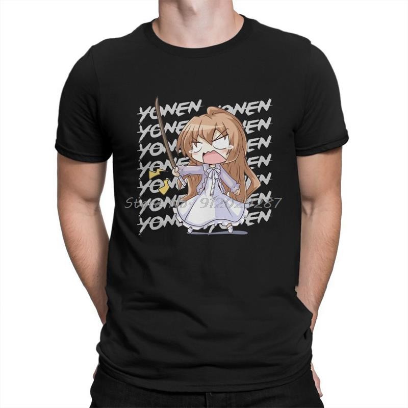 ของขวัญเสื้อ Toradora มังงะ Yonen T เสื้อผู้ชาย Ofertas Tshirt ผ้าฝ้าย Harajuku อะนิเมะ xs-3xl