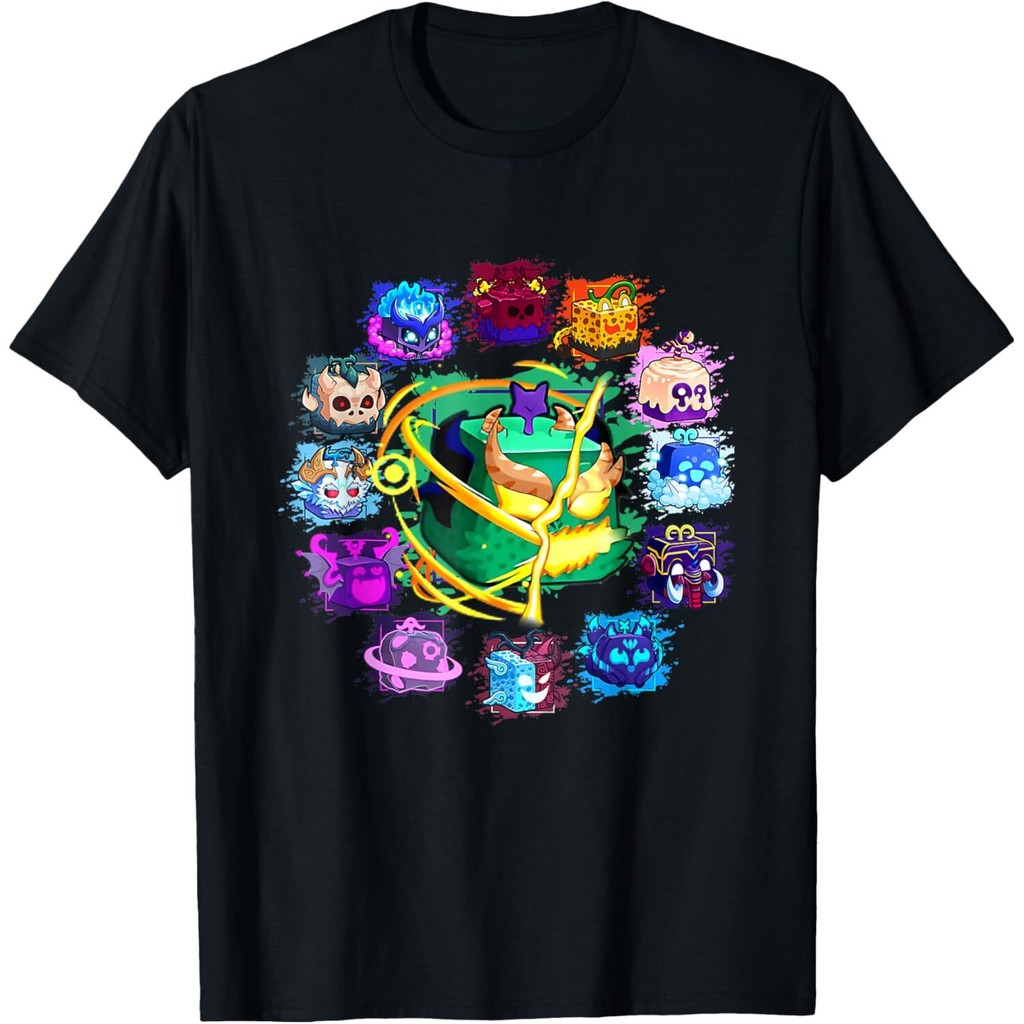 เสื้อยืด Blox Fruit Round Of Mythicales