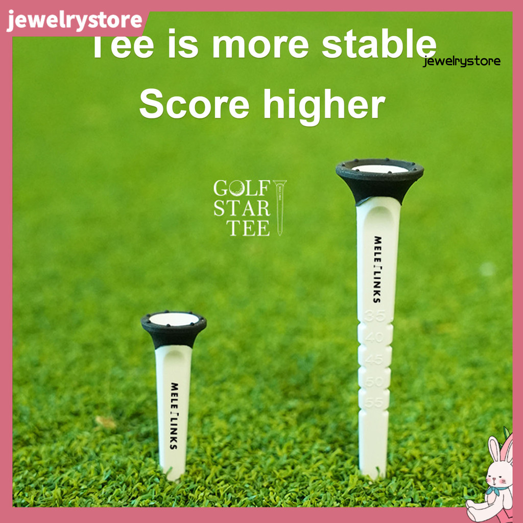 [JEW]12 แพ็ค Tees กอล์ฟพลาสติกแบบปรับได้ Tees ลดแรงเสียดทานด้านข้าง Spin ยาวสั้น Tees กอล์ฟจํานวนมาก