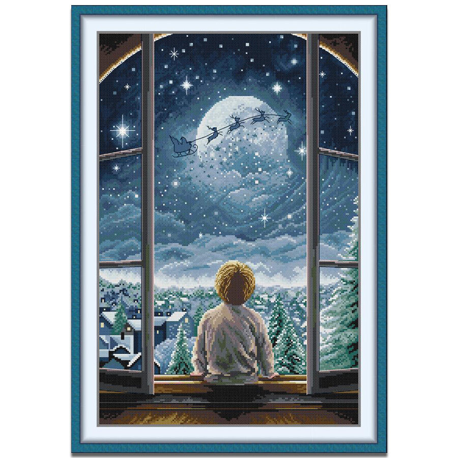 ปักครอสติส เด็กชาย คริสต์มาส ตัวละคร ปักครอสติช 14/11CT