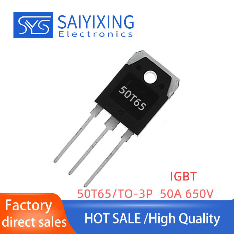 8PCS IGBT Tube 50T65 SGT50T65FD1PN Silk Printing 50T65FD1 บรรจุภัณฑ์ TO-3P บรรจุภัณฑ์เดิม