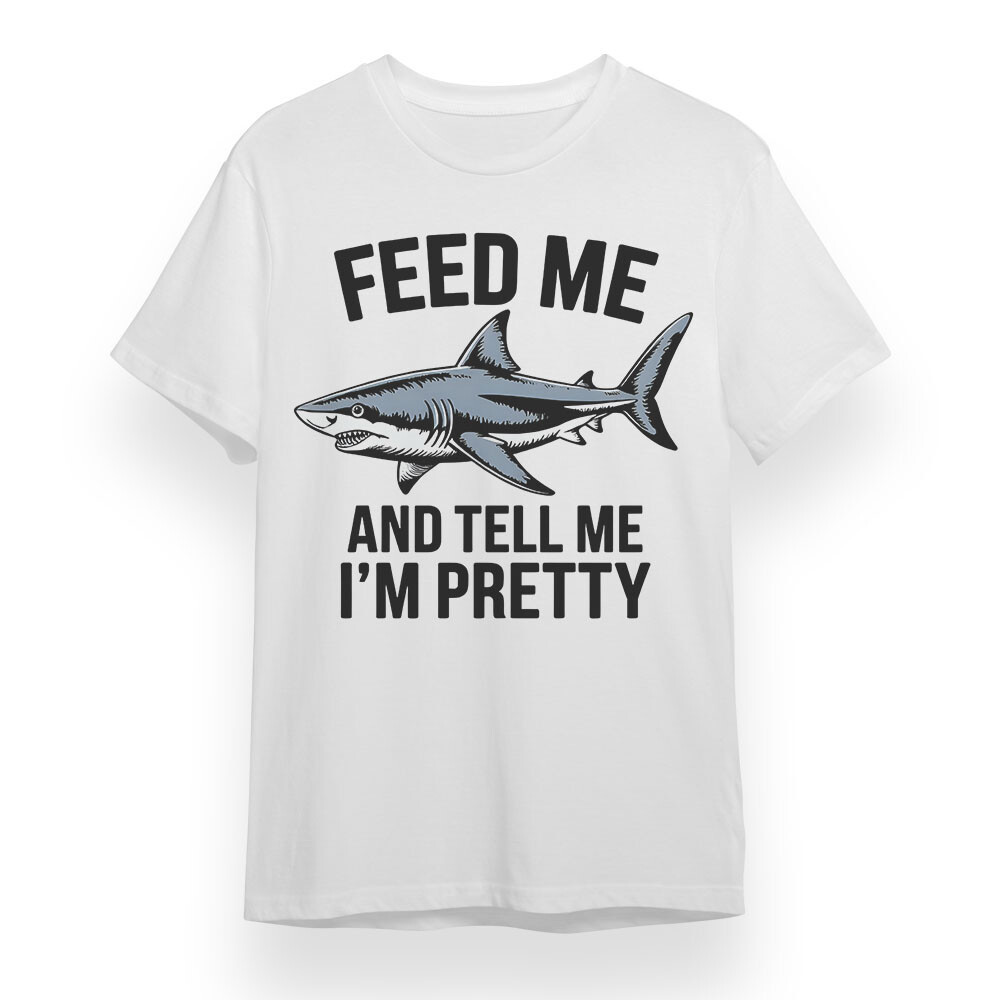 เสื้อยืดผู้ชาย Plus พร้อม Feed Me And Tell Me Graphic เสื้อยืด Cotton 100% Unisex