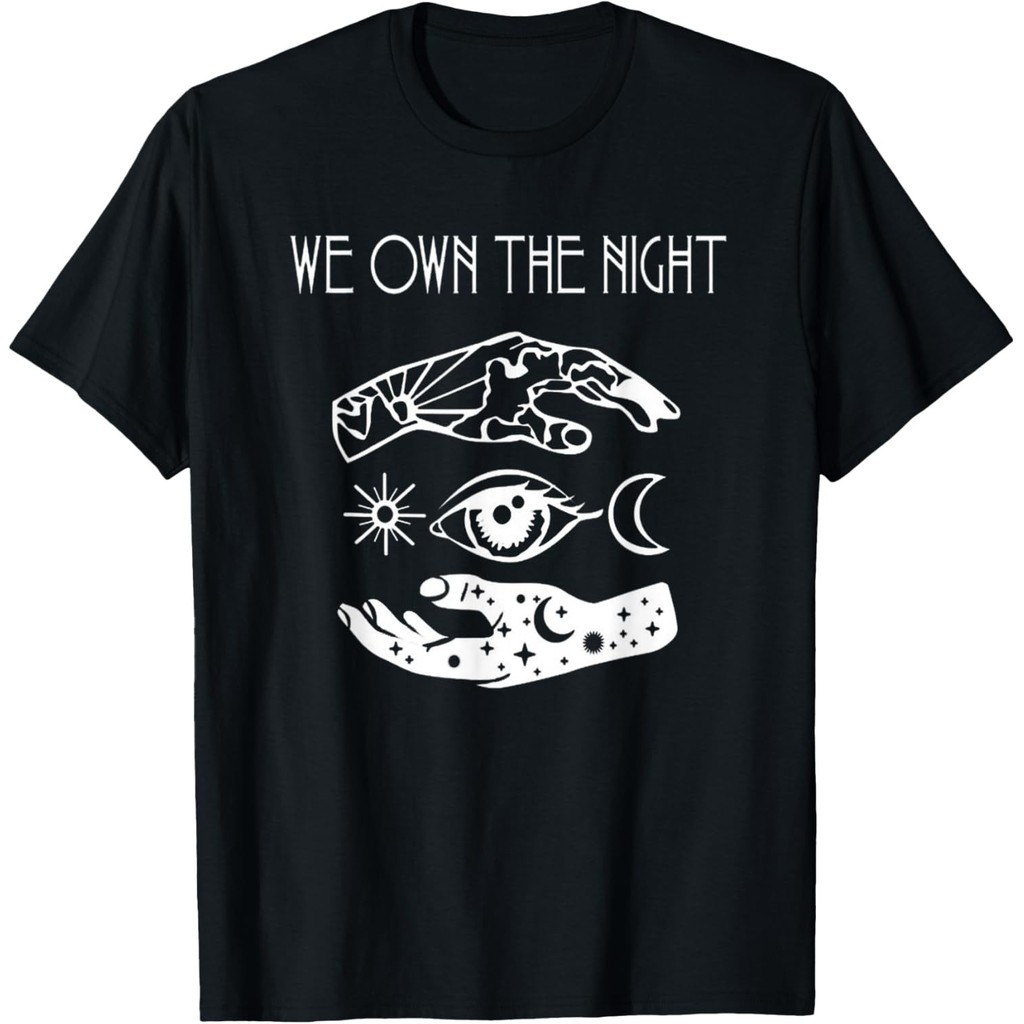 เสื้อยืดพิมพ์ลาย ออกแบบโดย Dance Gavin Dance พร้อมข้อความ "We Own The Night"