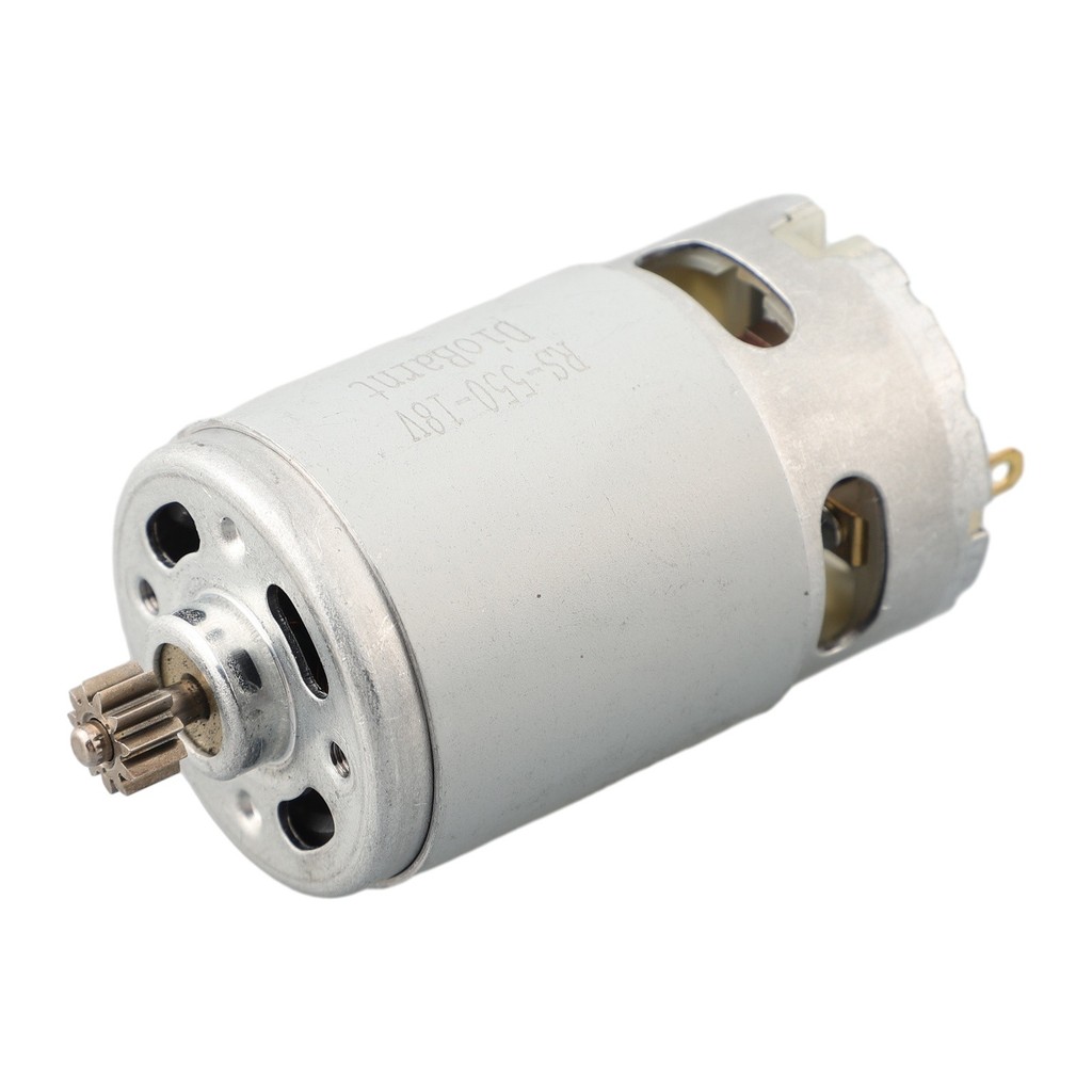 คลังสินค้าพร้อม 18V 27500RPM RS550 DC Motor สองความเร็ว 11 ฟันแรงบิดสูงสําหรับสว่านไขควง