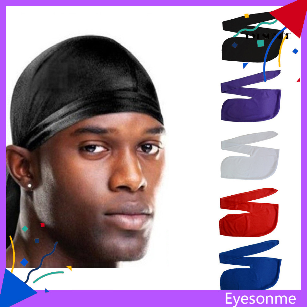EYES_Fashion Street Basketball Man Hip-Po-p Rap ผ้าพันคอหัวยืดหยุ่น Warp หมวกหางยาว