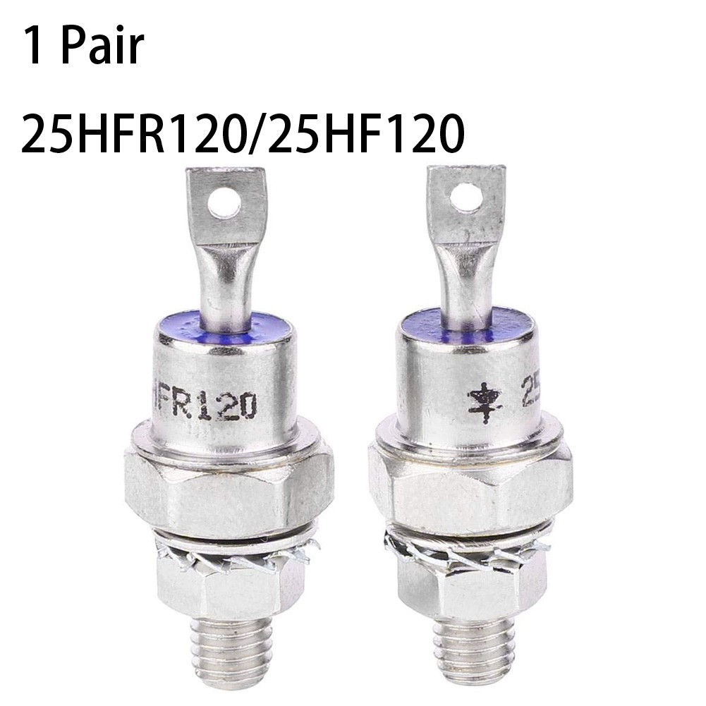 [SWHOME] 1 คู่ 25HFR120/25HF120 Rectifier Diode Forward/Reverse Polarity Rectifier 25A [AUG]