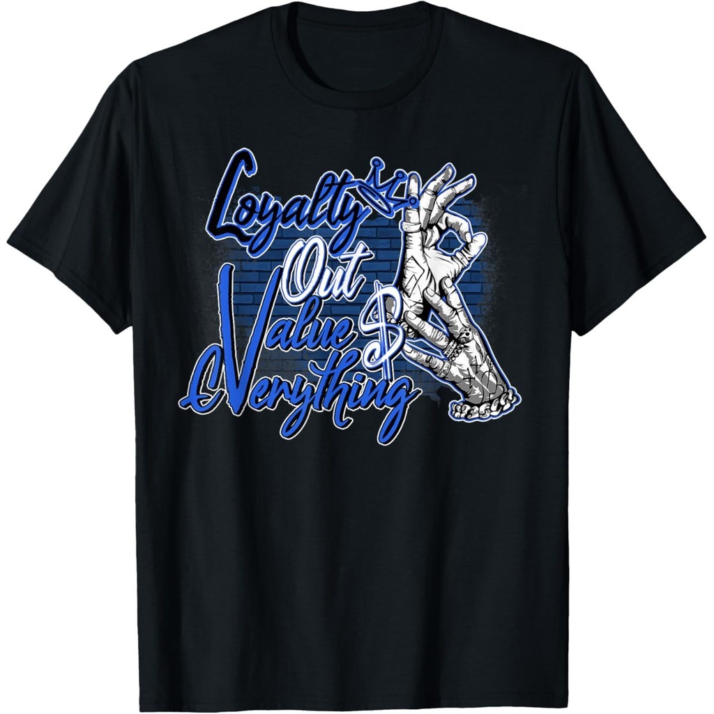 Loyalty Values Blueberry 12S เสื้อยืดจับคู่สําหรับผู้ชาย