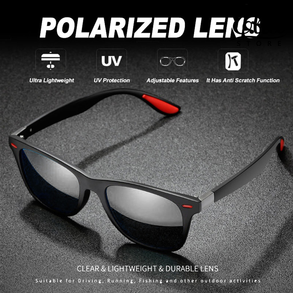 Ellastore123 แว่นขับรถ HD วันและกลางคืน สำหรับทุกเพศ ป้องกัน UV กับเลนส์โพลาไรซ์