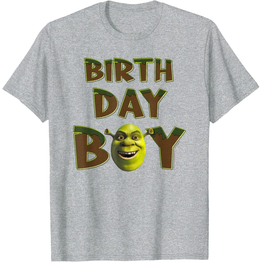 เสื้อยืดหน้าใหญ่ Shrek Birthday