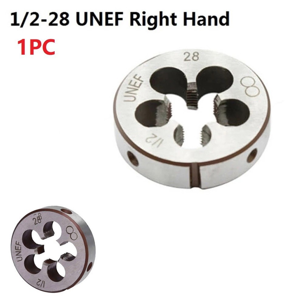 [SWHOME] 1PC 1/2-28 UNEF Threading Die Right Hand สําหรับเครื่องปั้นสกรูตาย [AUG]