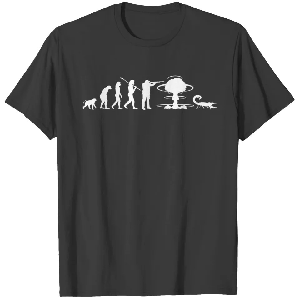 เสื้อยืดยูนิเซ็กซ์ Nuclear War Evolution หลากสี พร้อมไซส์ให้เลือกครบ!