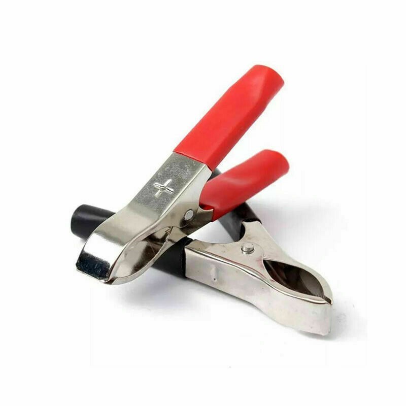 HOT Ready Stock 4PCS 30A 75MM จระเข้สําหรับคลิปจระเข้รถ Van แบตเตอรี่ทดสอบทดสอบฉนวน