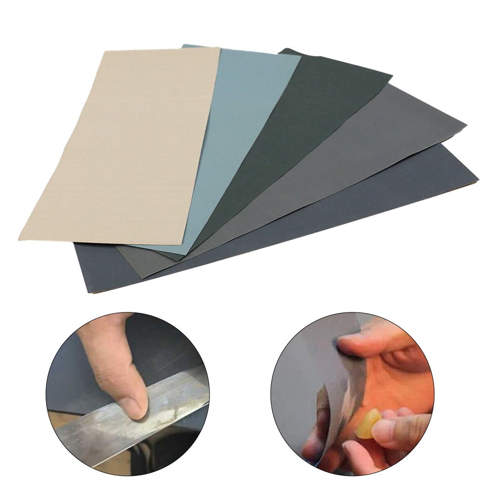 [AT]-5 ชิ้น WET AND DRY SANDPAPER กระดาษทราย 2000 2500 3000 5000 7000 ขบผสม