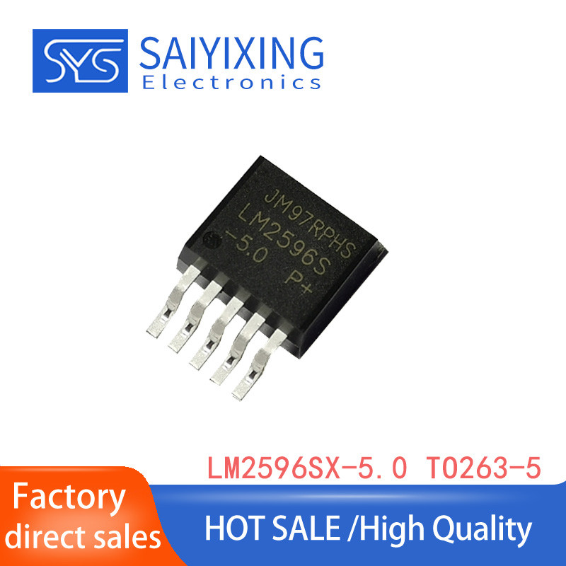 10PCS LM2596 Current 3A LM2596SX-5.0 LM2596-5.0 TO-263-5 สวิทช์แรงดันไฟฟ้า IC
