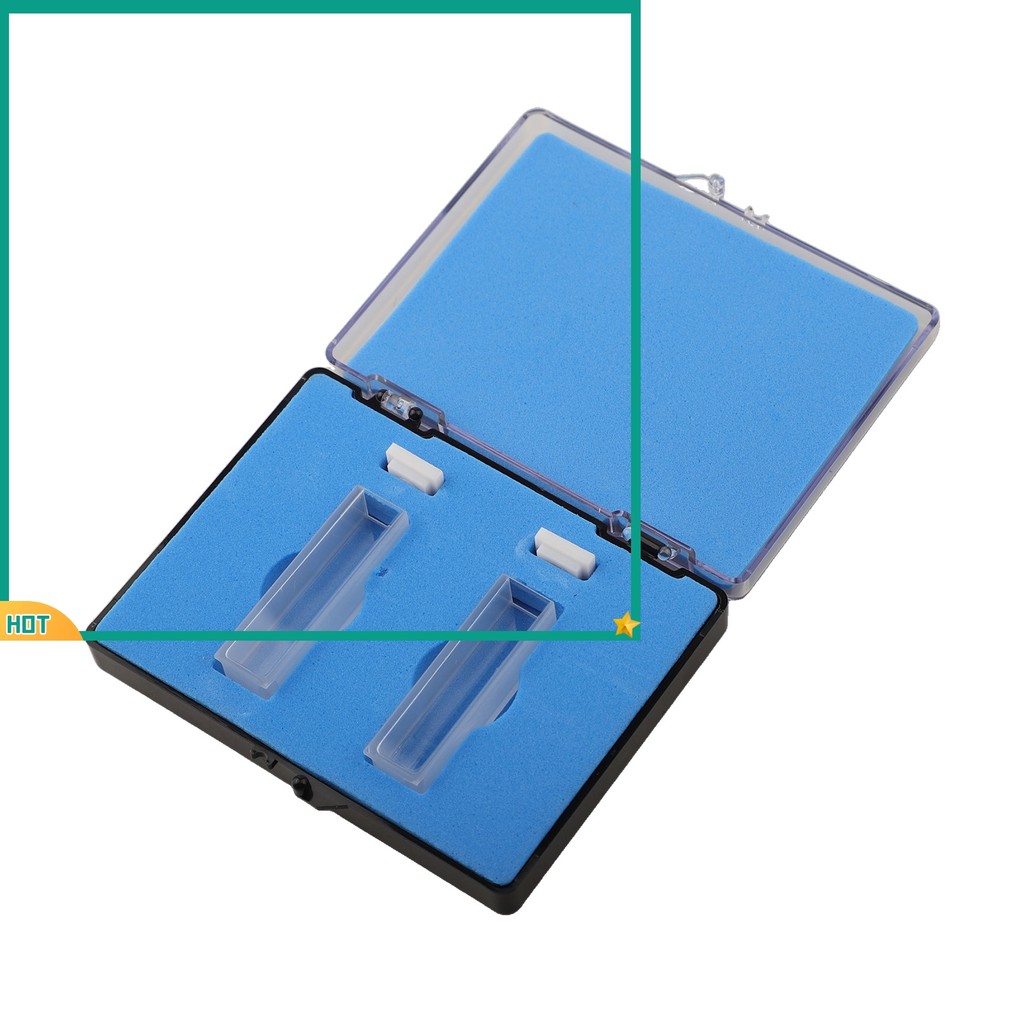 SUSTORE Pack of 2 Optical Path10mm Quartz Cuvette เหมาะสําหรับ 751/722 Spectrophotometer