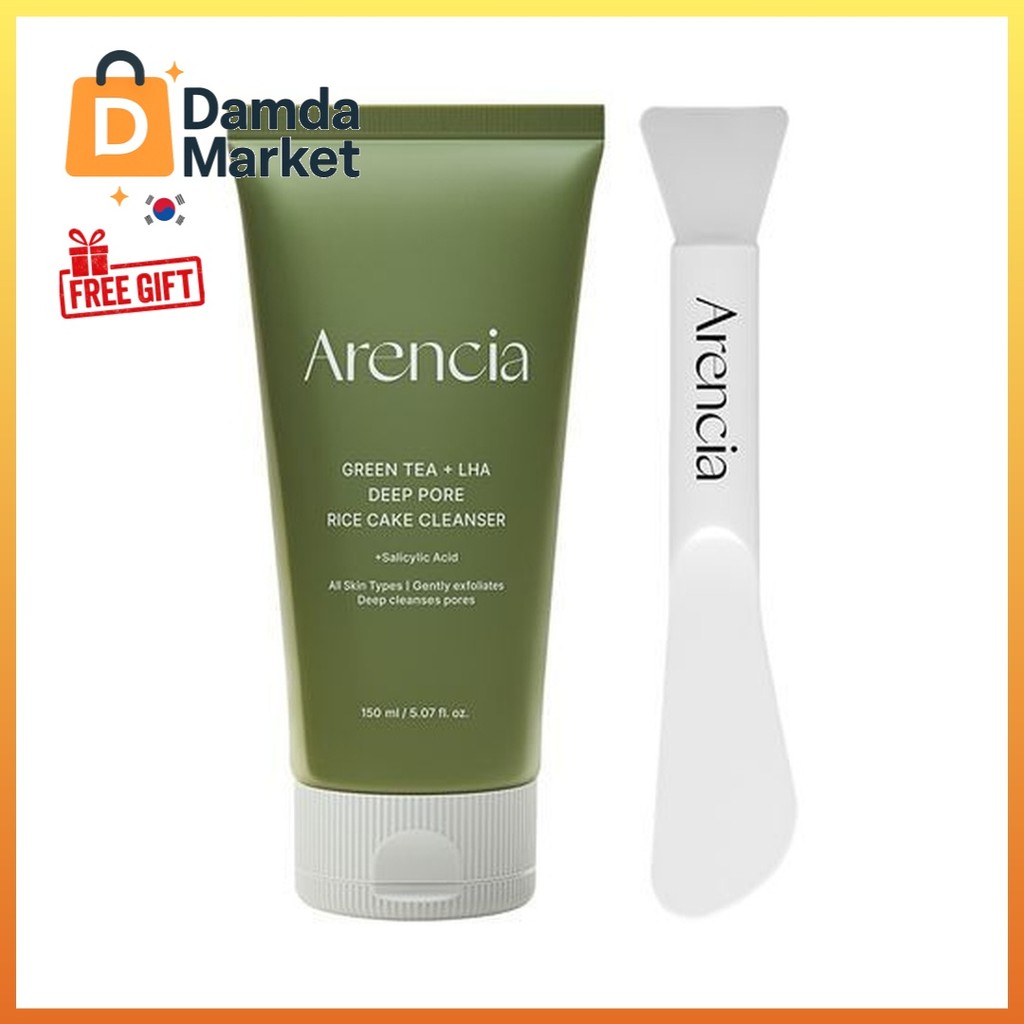 ARENCIA Arencia Green Tea LHA Pore Rice Cake Cleanser 150g + แปรง Specula