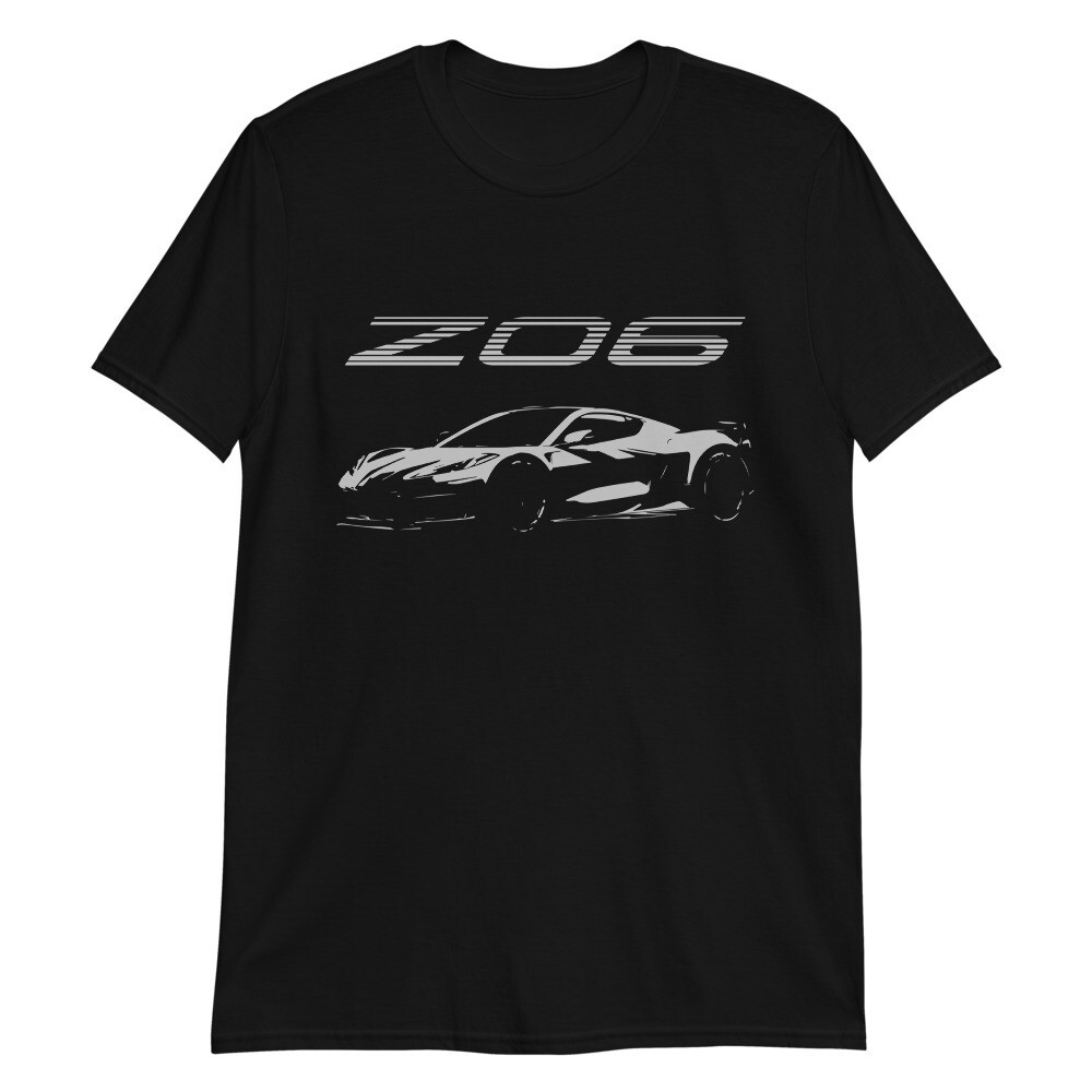 2023 C8 Vette Z06 เสื้อยืดแขนสั้น Unisex Tops Casual Streetwear