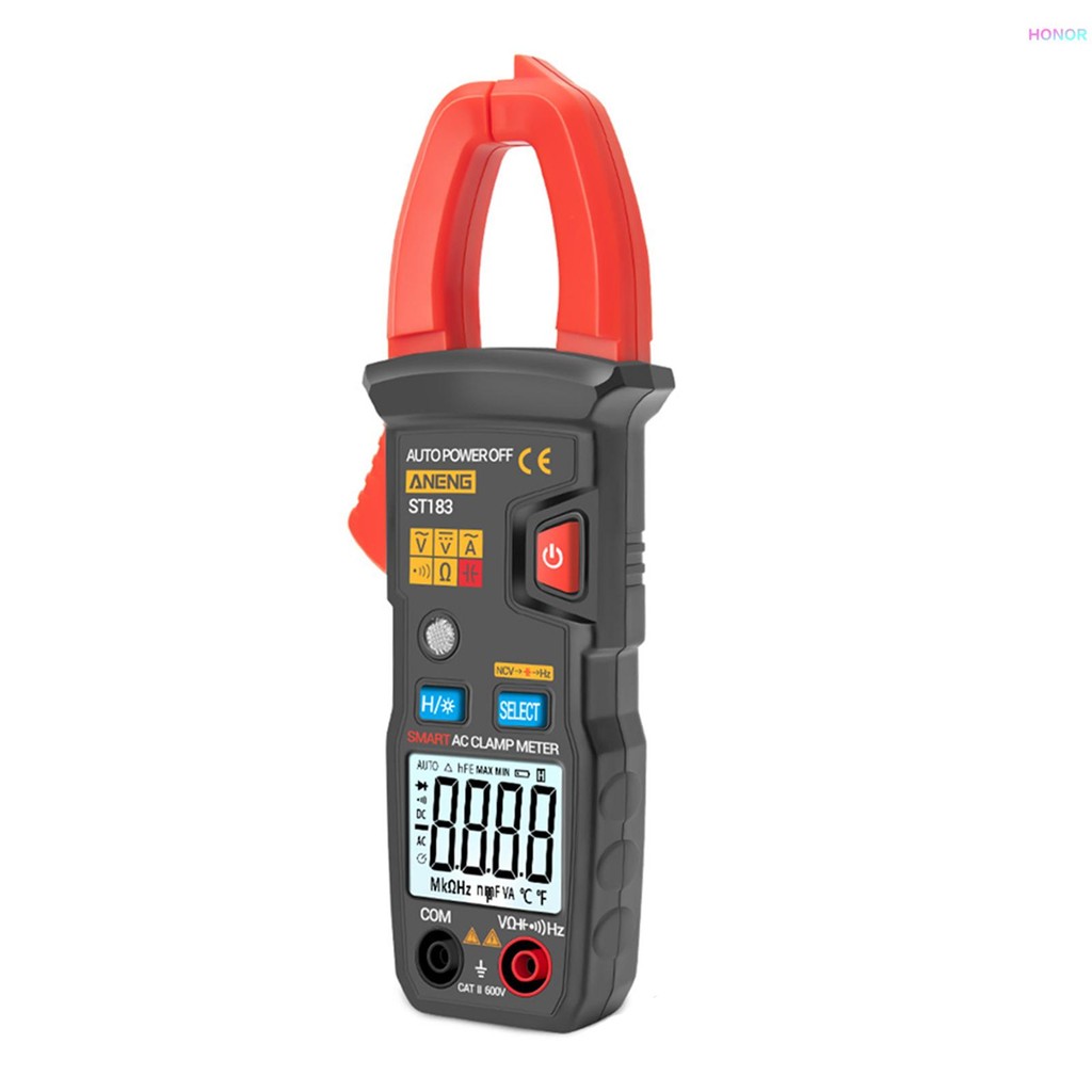ANENG ST183 6000 นับ Digital AC Current Clamp Meter 600A มัลติมิเตอร์แบบอัตโนมัติพร้อม Backligh Mcen