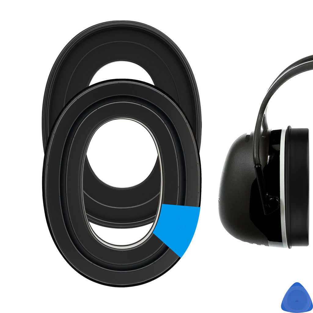 Geekria เปลี่ยนแผ่นรองหูฟังสําหรับ 3M Peltor X1A-X5A, PROHEAR 037/ 033, ZOHAN EM042/ 033, Tactical S