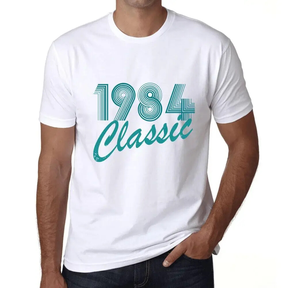 Ultrabasic Mens Classic 1984 Classic 1984 เสื้อยืดคลาสสิก Vintage