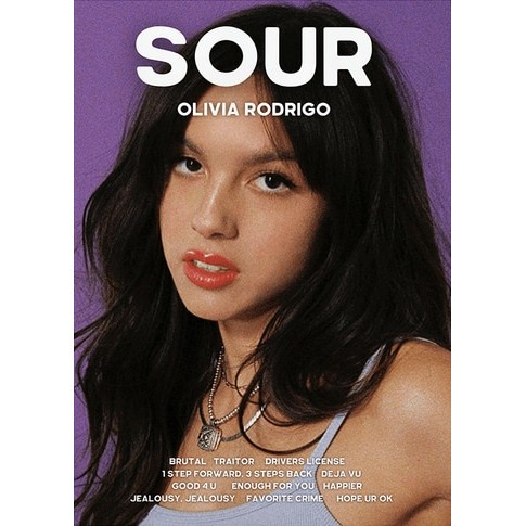 Olivia Rodrigo นักร้องโปสเตอร์,ฝาครอบนิตยสาร Curly/ผ้าใบศิลปะใบอนุญาตขับรถ,เหมาะสําหรับ Ocean Art