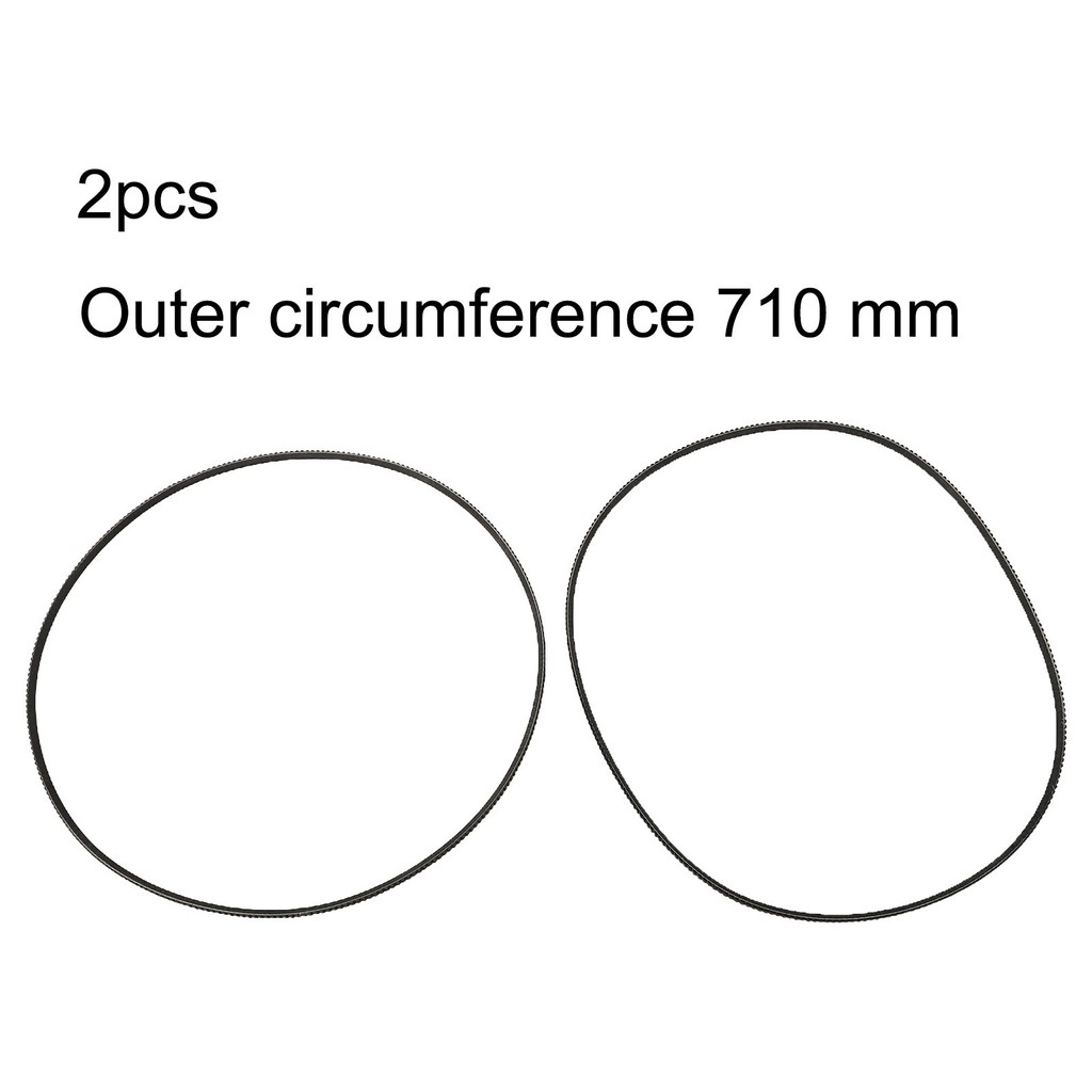 SWTDRM Hot2PCS 5M710 สายพานเครื่องกลึงไดรฟ์เครื่องกลึงมอเตอร์เข็มขัด V-Belt สําหรับ Harbor Freight ส