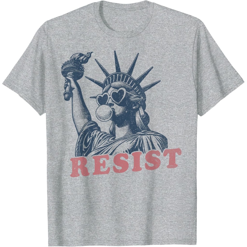 เสื้อยืด Resist Statue Of Liberty Bubble Anti- Social Justice