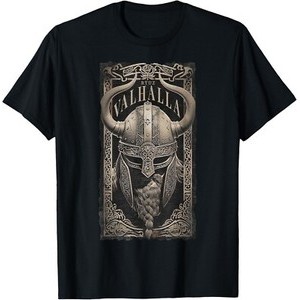 Valhalla Odin Thor Runes Viking Helmet Warrior Viking T-Shirt