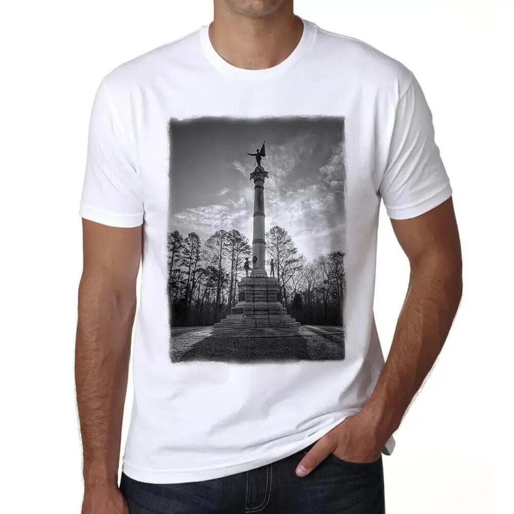 เสื้อยืดผู้ชาย Ultrabasic Georgia Monument Georgia Monument เสื้อยืด