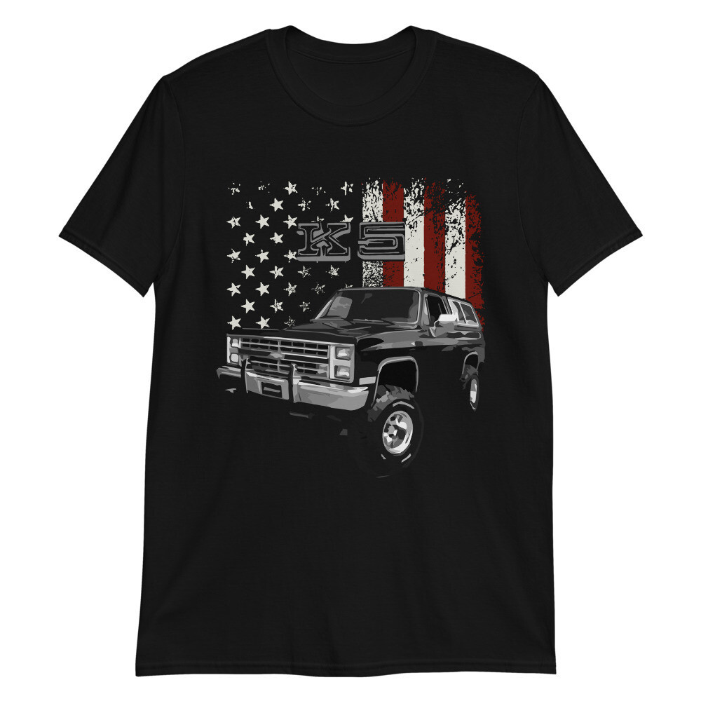 เสื้อยืด Chevy K5 Blazer Retro American Truck สไตล์อุนิเซ็กซ์