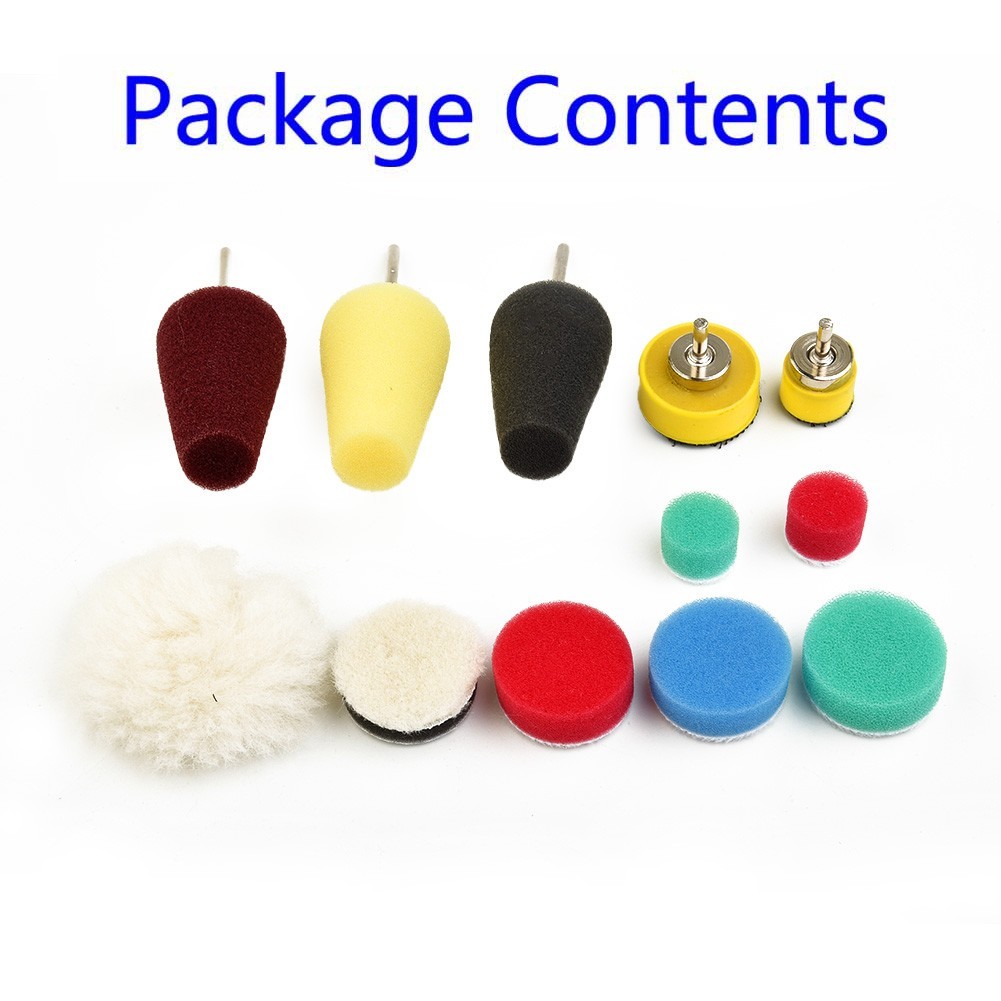 [HOT SALE] 13x Buffing Pad Polishing Sponge Wheel Detail Cleaning for Drill 0.5-1 LK
