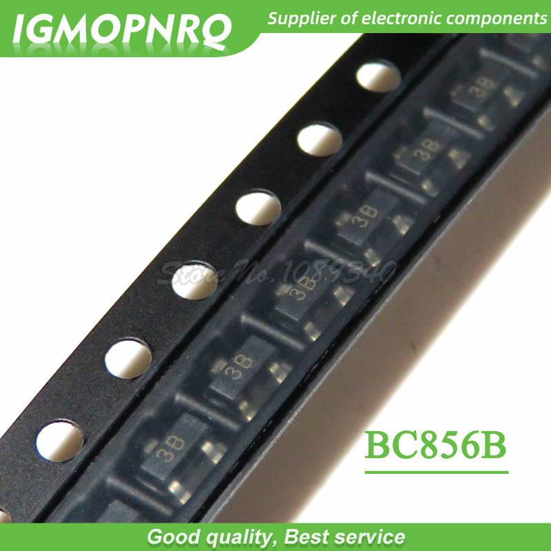 ใหม่ 100PCS BC856B SOT23 BC856 SOT SMD SOT 23 3B ทรานซิสเตอร์ใหม่
