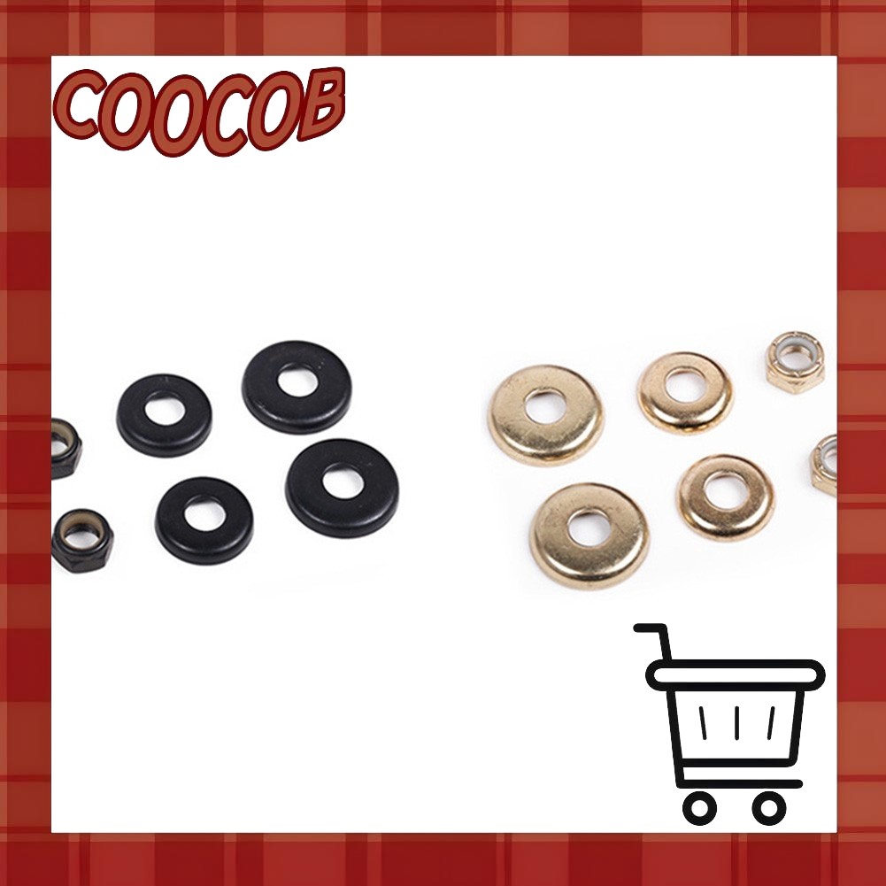 โคโคบ. 4 ชิ้น Longboard Skateboard Bushings แหวนรองพร้อมถั่ว
