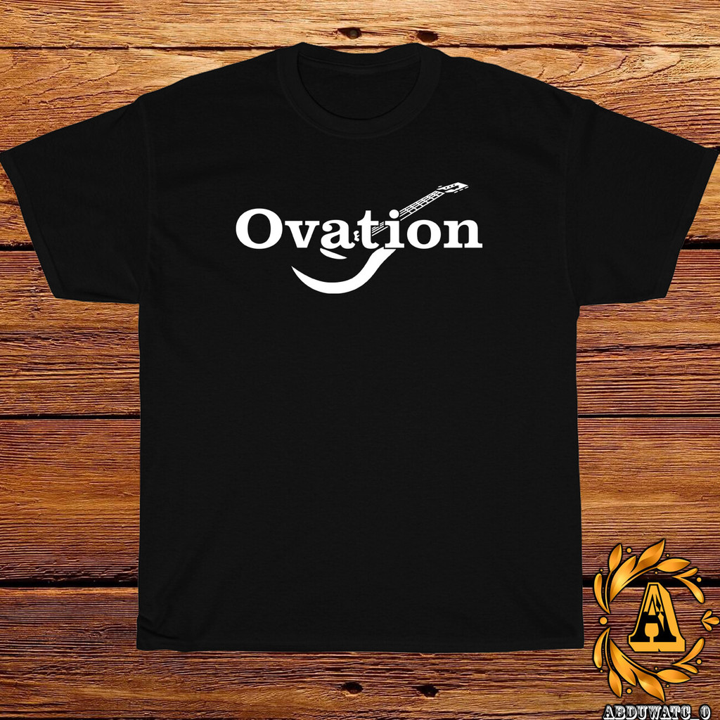 2025 Ovation โลโก้บริษัทอื่น ๆ สีดํากีฬาสีเทาสีขาวน้ําเงินเสื้อยืดสีแดง