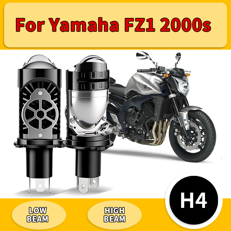 1PC/2PCS สําหรับ Yamaha FZ1 2000 S H4 LED โปรเจคเตอร์เลนส์ไฟหน้ารถจักรยานยนต์ LED ไฟหน้า Canbus HB2 