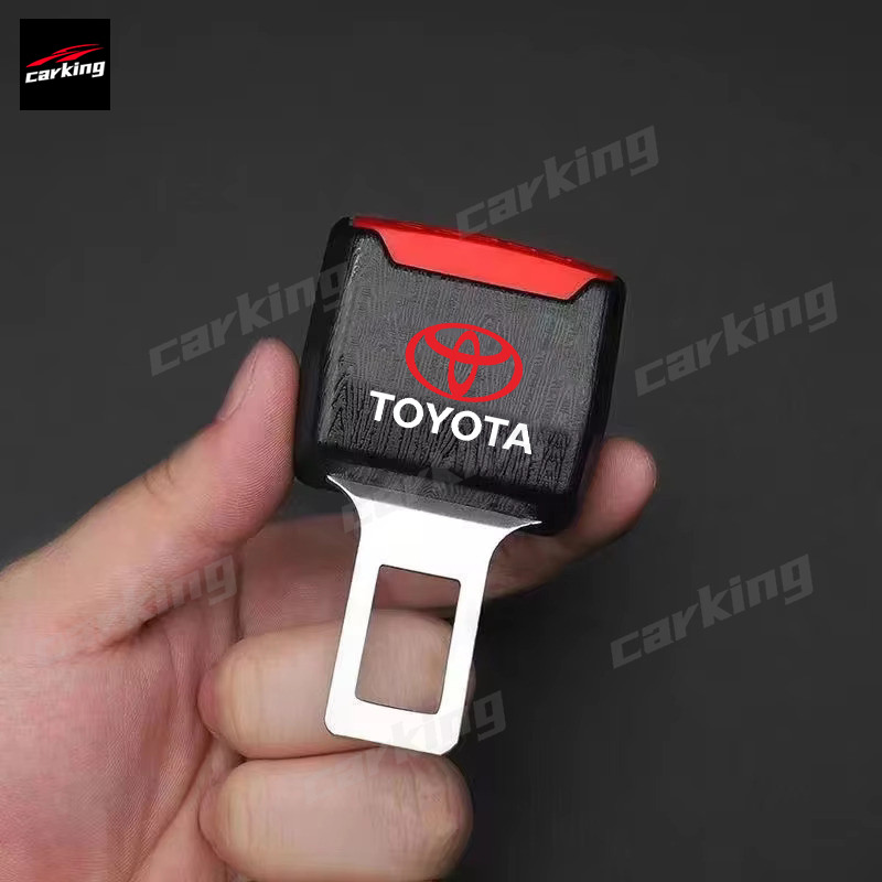 🚗เสียบเบลท์หลอก เพื่อตัดเสียงเตือน เข็มขัดนิรภัย ตรงรุ่นรถจ้า หัวเสียบตัดเสียง ราคาต่อ1ชิ้น Car Seat Belt Buckle for Toyota GR Vios Wish Hilux Yaris Rush GR Corolla Cross Avanza Innova Veloz Fortuner Alphard Altis Camry bZ4X