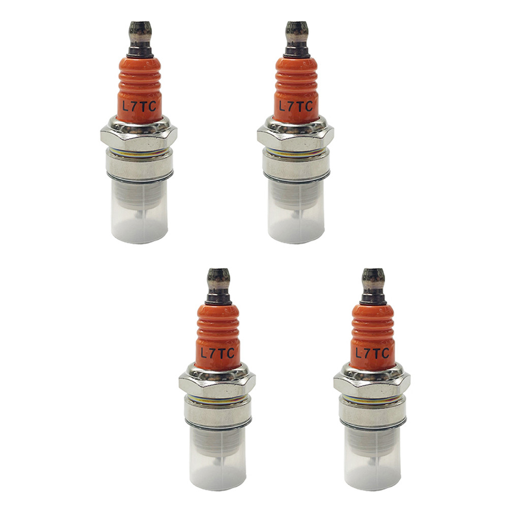 4pcs L7TC Single Pole Spark Plug สองจังหวะสําหรับ BM6A BMR6A WS6E WS7E BPMR6A WS7F CJ7Y W20MU M6 M7 