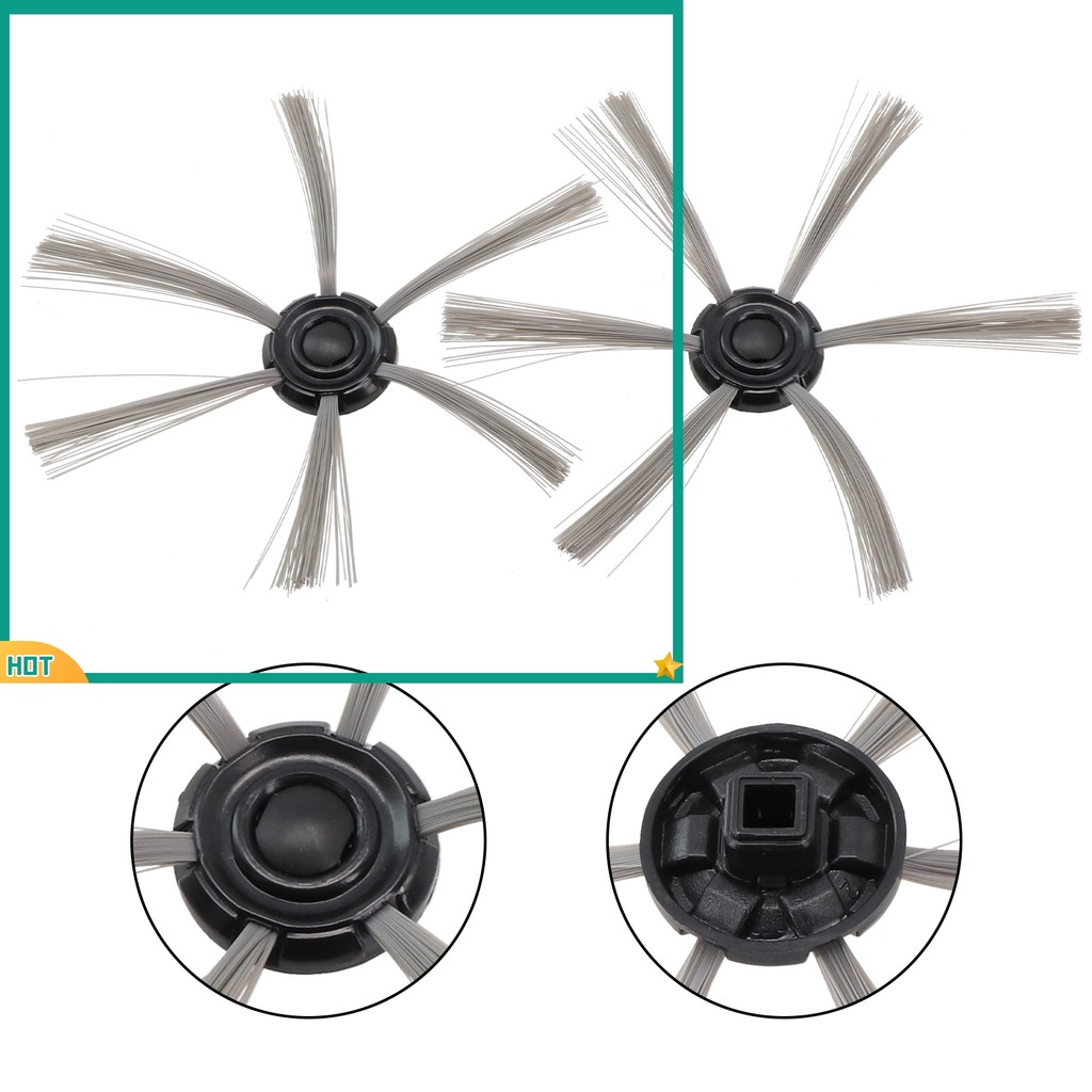 JY 2 ชิ้นแปรงด้านข้างสําหรับ Isweep S320 เครื่องดูดฝุ่นอุปกรณ์เสริม