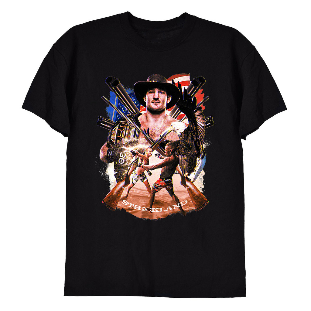 เสื้อยืดกราฟิก Retro Vintage จาก Sean Strickland ไซส์ S ถึง XL