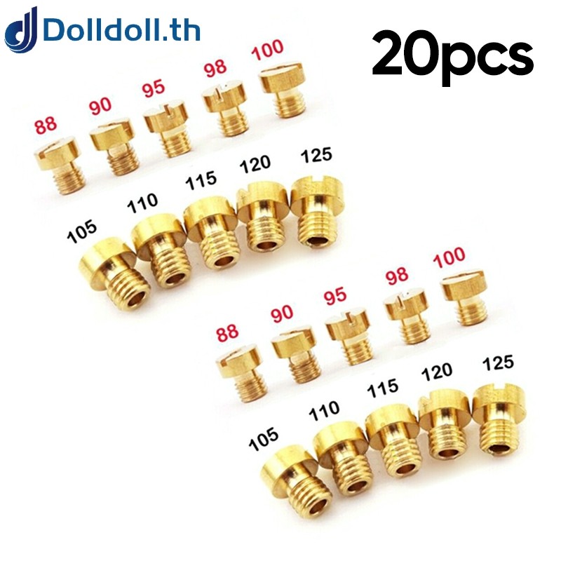 [Dolldoll] 20 ชิ้นชุดเจ็ทหลักสําหรับ Mikuni คาร์บูเรเตอร์ VM22 VM24 VM26 125cc 150cc 200cc 250cc