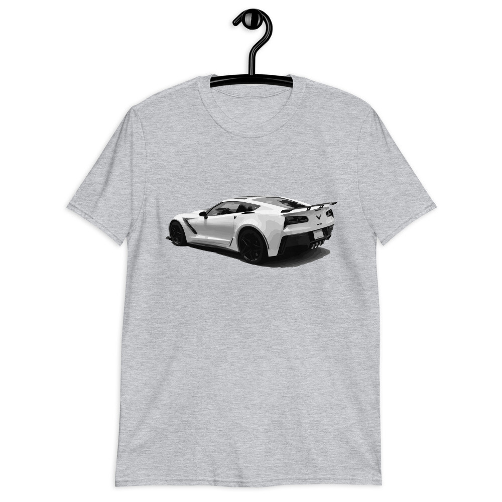 C7 Vette ZR1 เสื้อเชิ๊ตแขนสั้น สไตล์แคชวล อุนisex