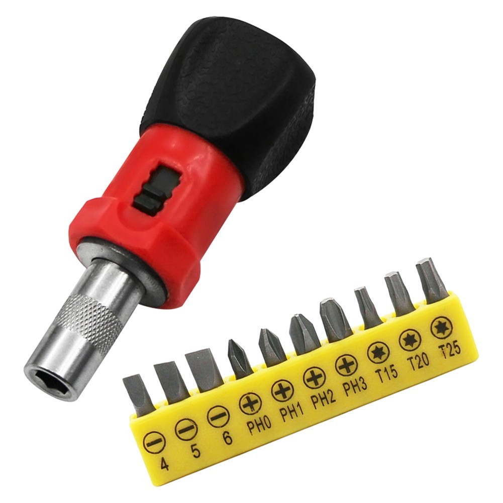 Bestshe1.th❤️11PCS มัลติฟังก์ชั่นประแจวงล้อไขควง Hex บิต PH0 PH1 PH2 T1 สําหรับ T20 สําหรับ T25