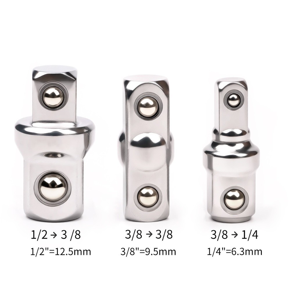 [Dolldoll] 3 ชิ้นคู่สแควร์หัวประแจวงล้อซ็อกเก็ตอะแดปเตอร์แปลงชุดลด - รูปที่ 2