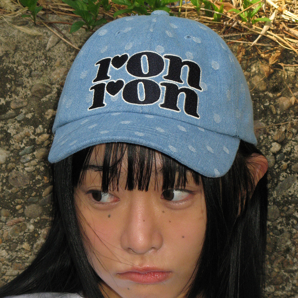 [RONRON] Dot Logo Ball Cap / 2colors — صورة 3