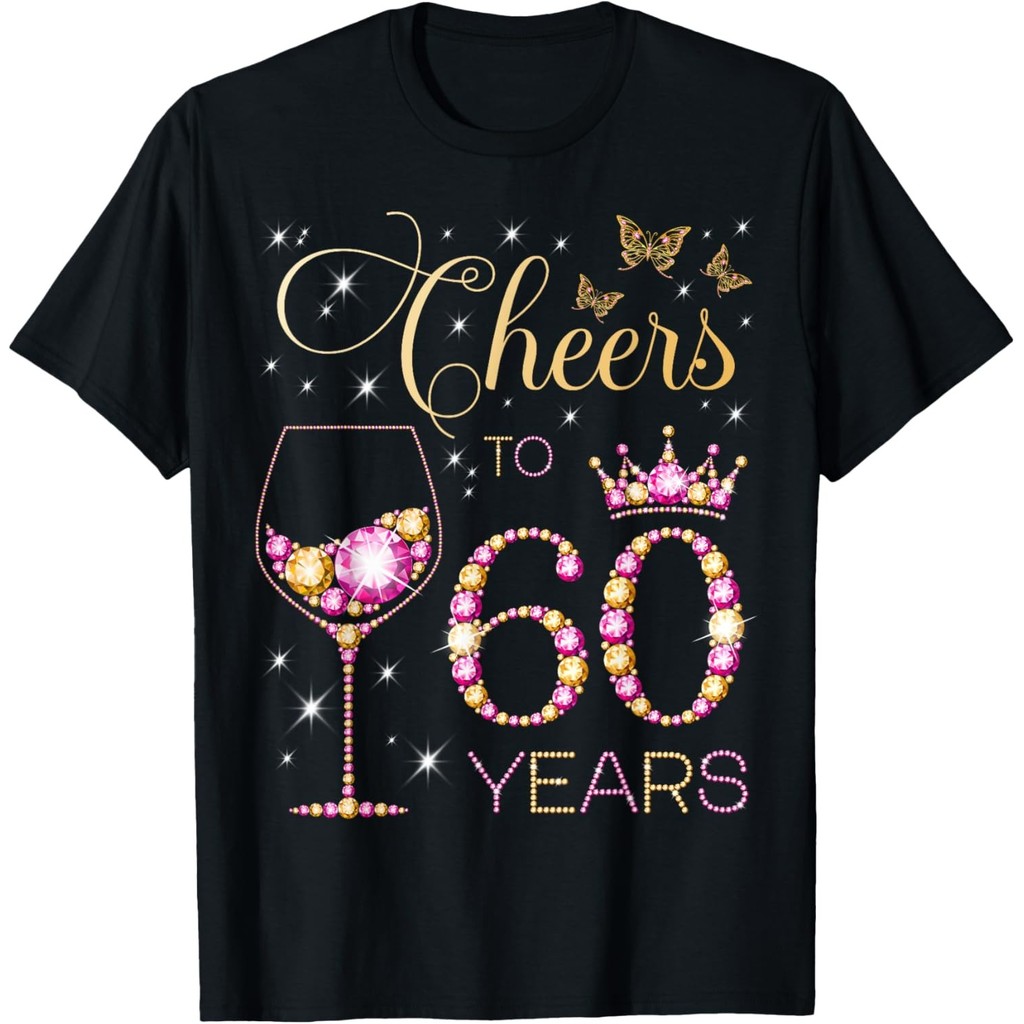 Cheers ถึง 60 Years Old 60Th Birthday Party 60Th Bday T-Shirt