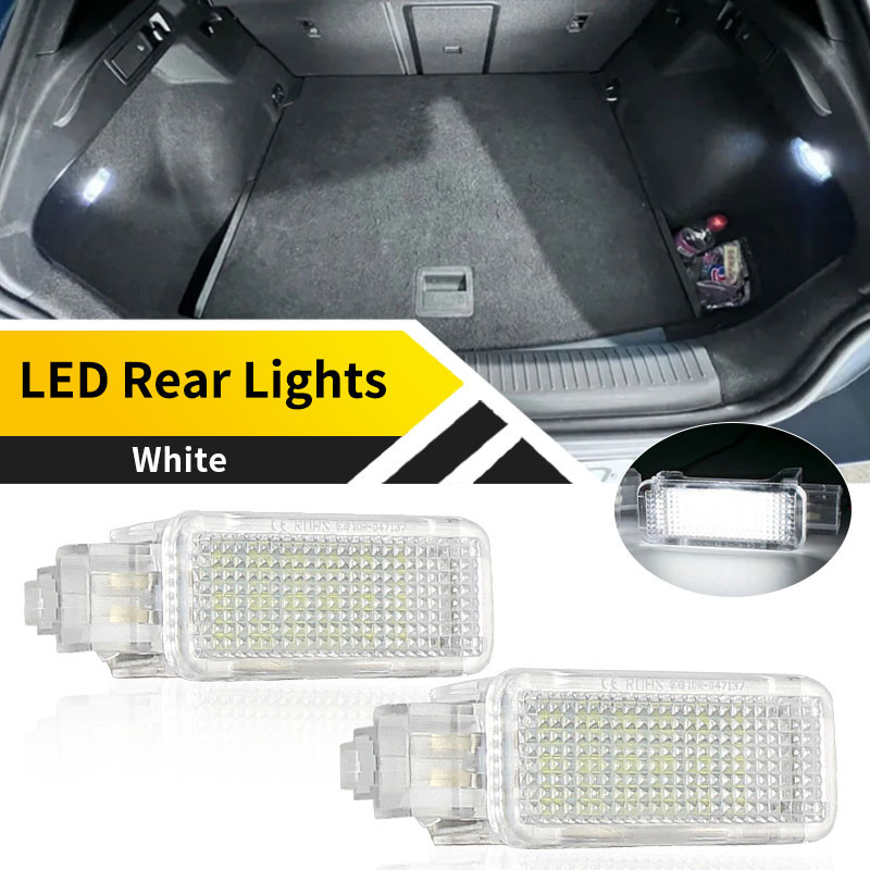 1PC/2PCS LED รถ Trunk Light Auto Boot โคมไฟภายในสําหรับ Audi A4 B6 (8E/8H) 4 ประตูซีดาน/5-ประตู Avan